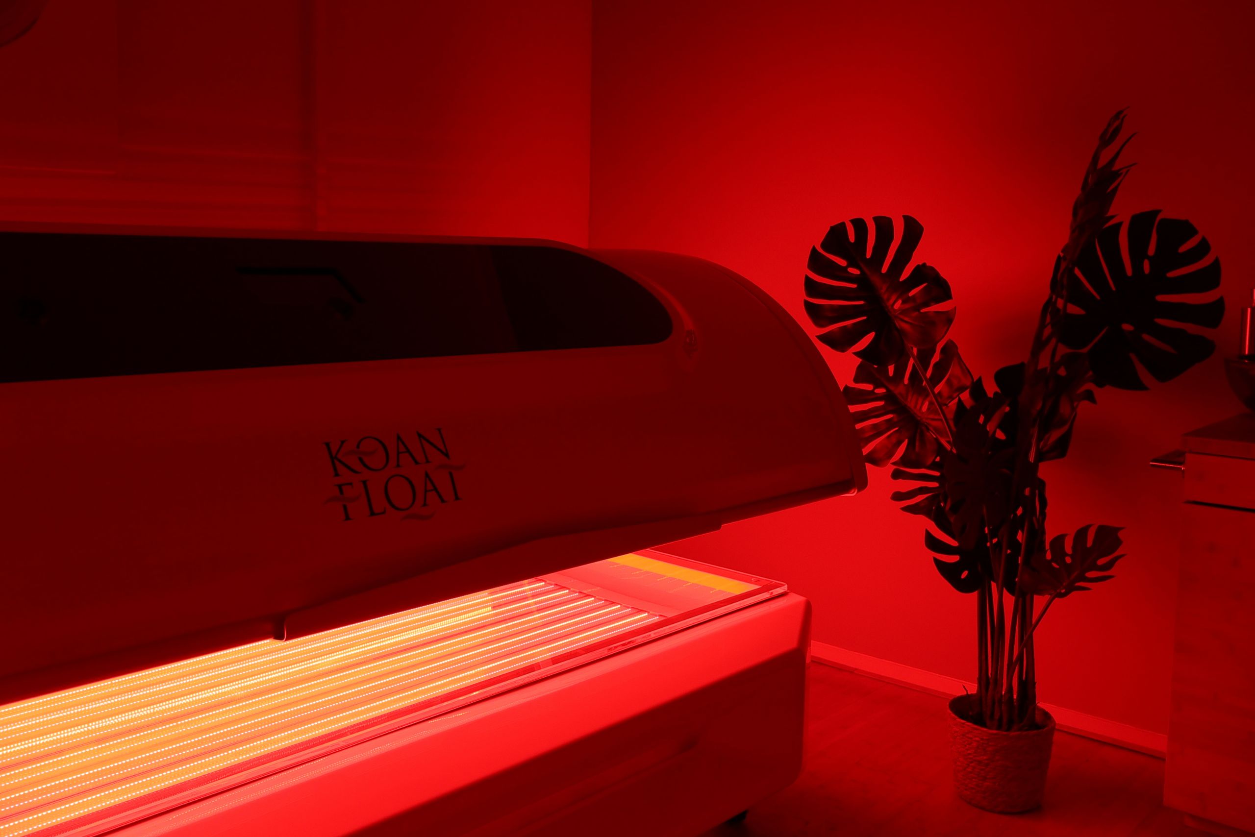 Effecten van red light therapy gericht op ontspanning en herstel bij Koan Float
